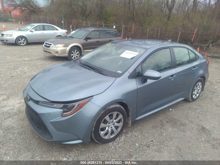 VIN JTDEPMAE1MJ129898 2021 TOYOTA COROLLA LE
