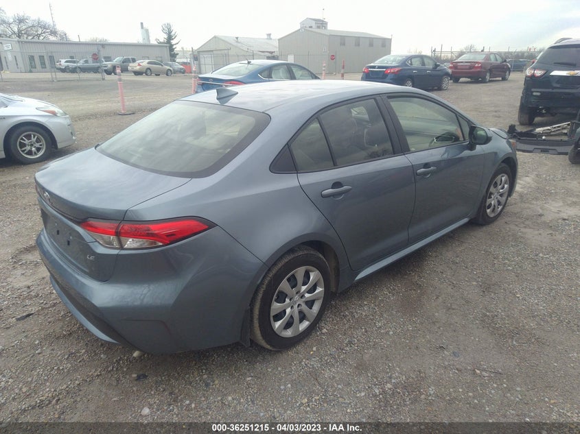 VIN JTDEPMAE1MJ129898 2021 TOYOTA COROLLA LE