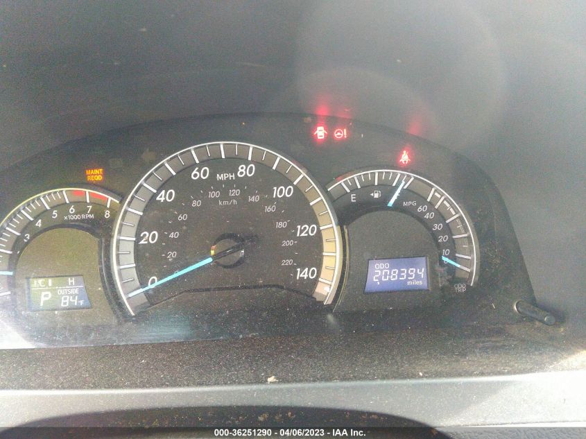 2013 TOYOTA CAMRY L/LE/SE/XLE - 4T1BF1FK5DU271524