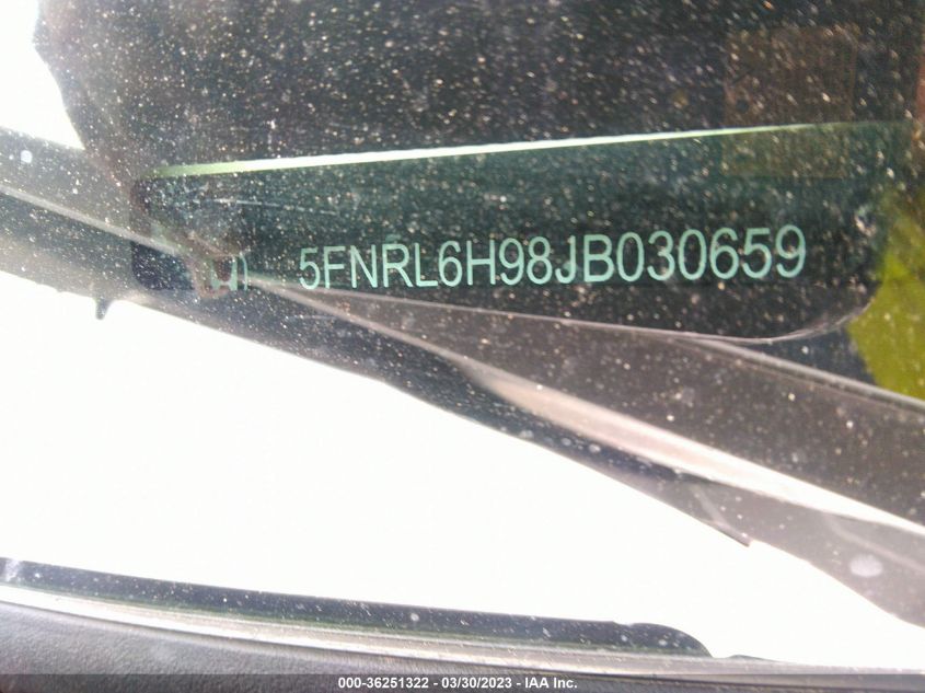 2018 HONDA ODYSSEY ELITE - 5FNRL6H98JB030659