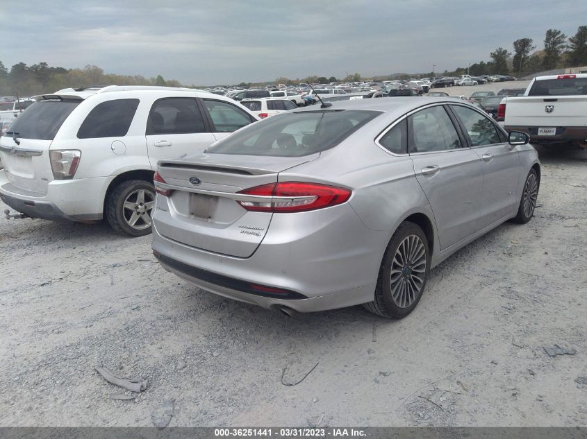 2018 FORD FUSION HYBRID TITANIUM/PLATINUM - 3FA6P0RU5JR269811