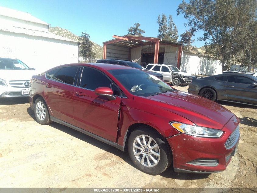 2016 FORD FUSION S - 3FA6P0G76GR291130