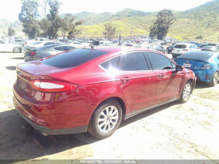 2016 FORD FUSION S - 3FA6P0G76GR291130