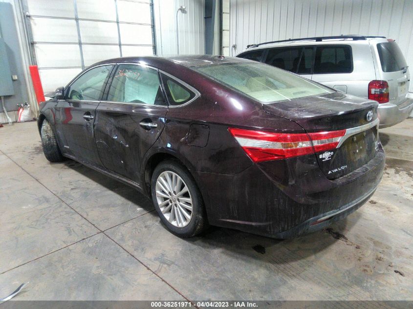 2013 TOYOTA AVALON HYBRID XLE PREMIUM 4T1BD1EB8DU010508