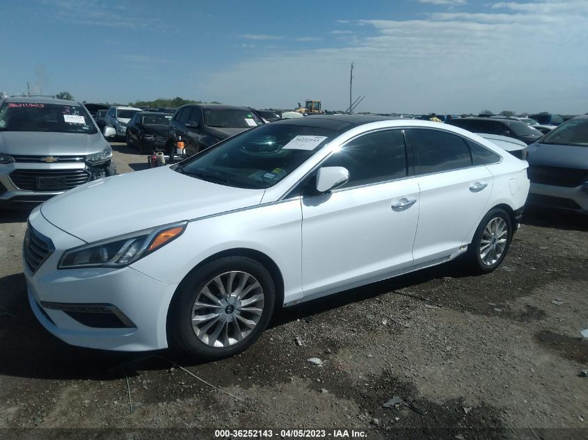 2015 HYUNDAI SONATA 2.4L LIMITED - 5NPE34AF5FH199761