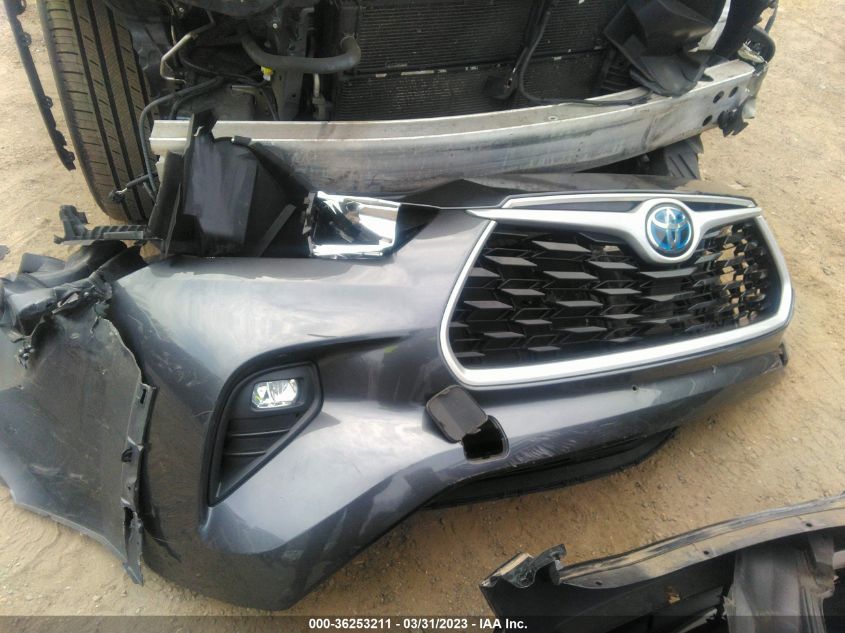 2020 TOYOTA HIGHLANDER HYBRID XLE - 5TDHBRCH9LS503708