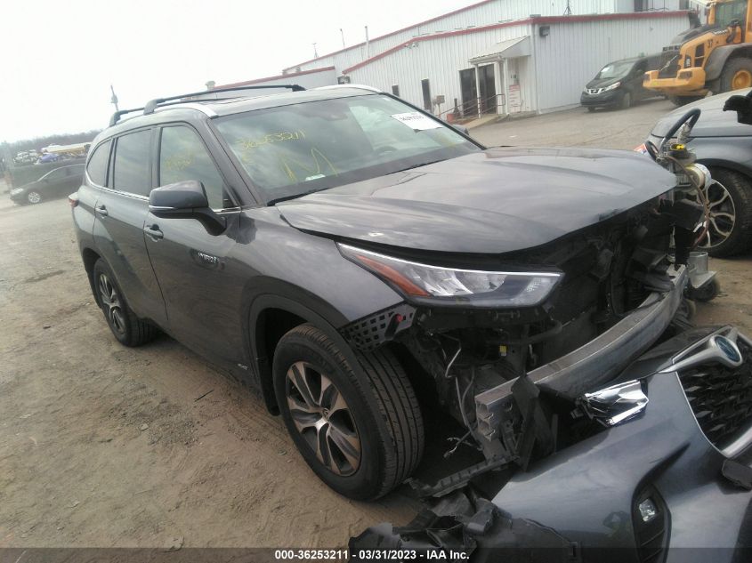 2020 TOYOTA HIGHLANDER HYBRID XLE - 5TDHBRCH9LS503708