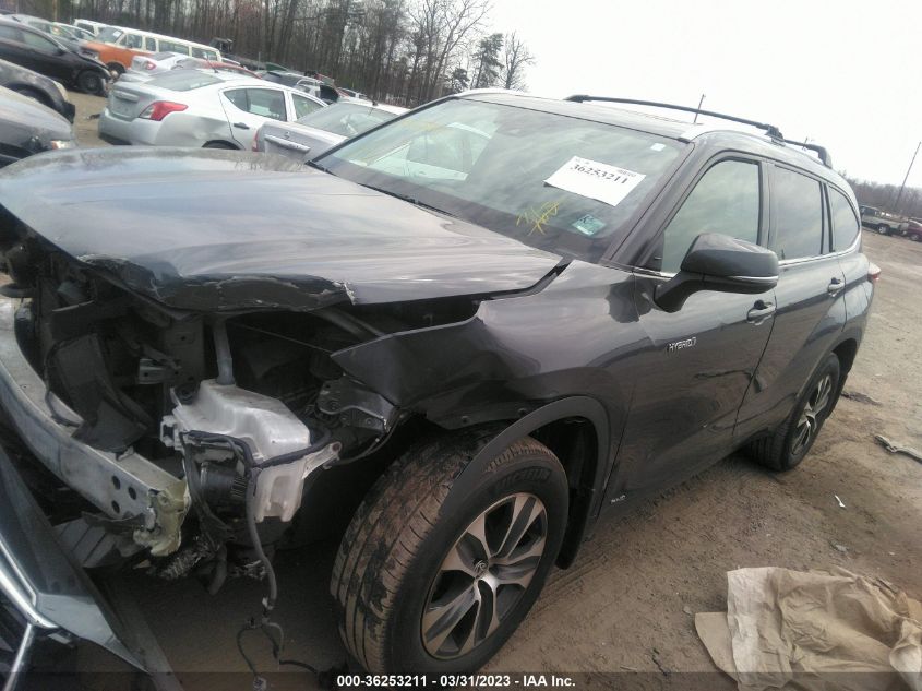 2020 TOYOTA HIGHLANDER HYBRID XLE - 5TDHBRCH9LS503708