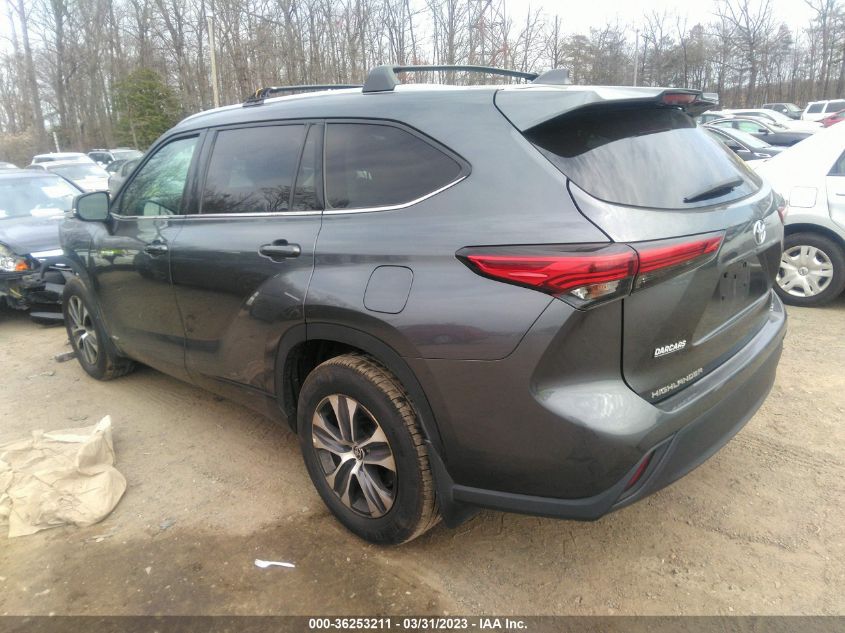 2020 TOYOTA HIGHLANDER HYBRID XLE - 5TDHBRCH9LS503708