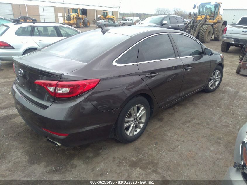 2015 HYUNDAI SONATA 2.4L SE - 5NPE24AF4FH206587