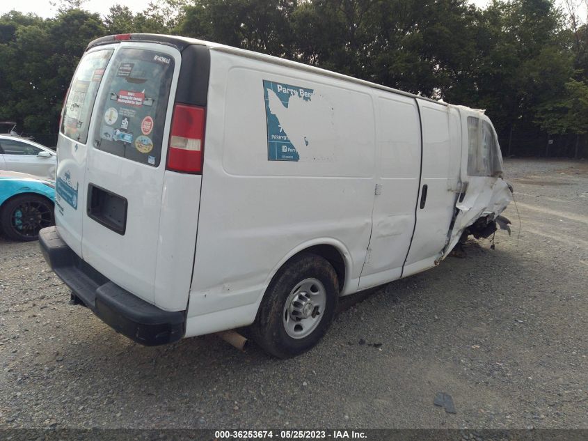 2015 CHEVROLET EXPRESS 2500 WORK VAN 1GCWGFFF1F1106304