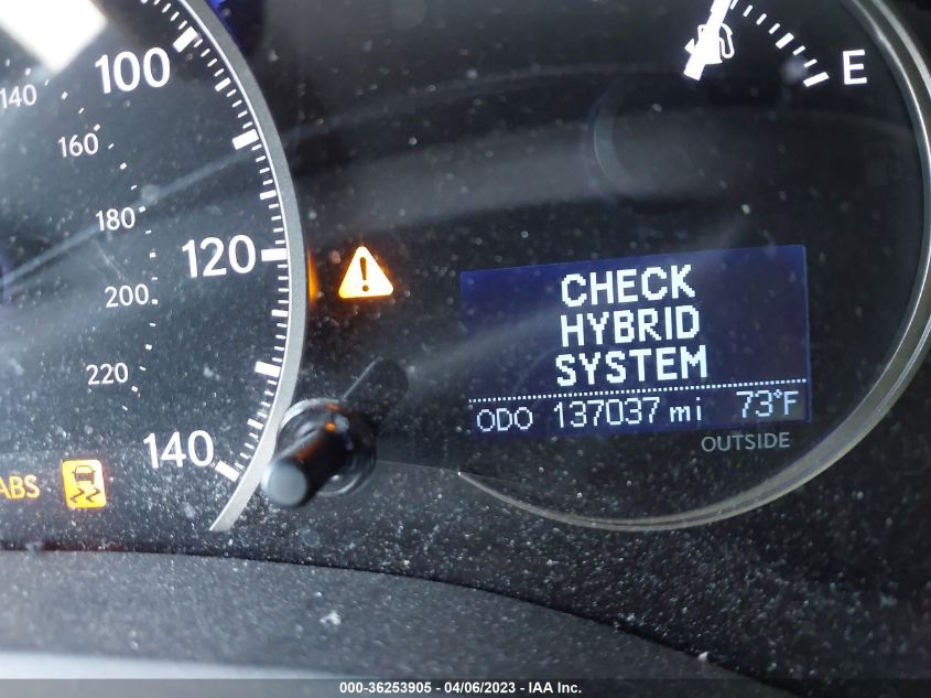 2014 LEXUS CT 200H HYBRID - JTHKD5BH6E2205619