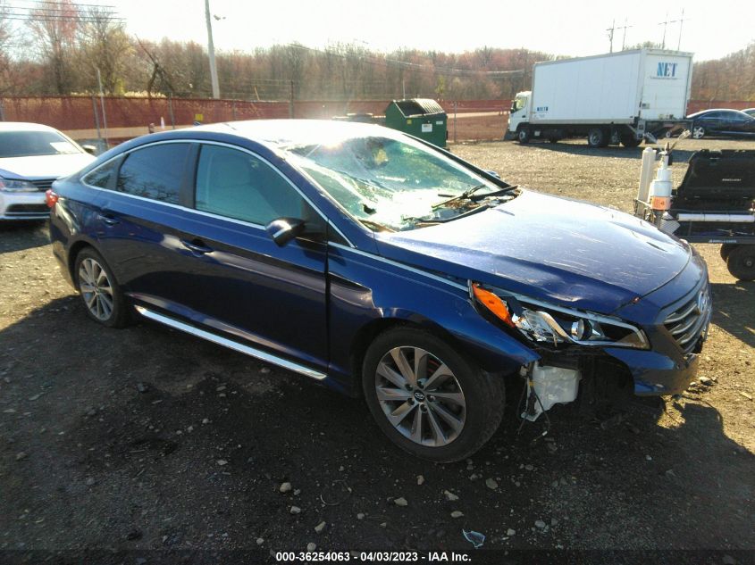 2015 HYUNDAI SONATA 2.4L SPORT - 5NPE34AF2FH248186