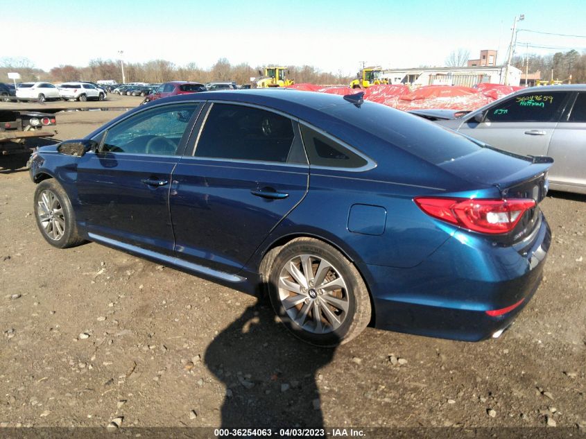 2015 HYUNDAI SONATA 2.4L SPORT - 5NPE34AF2FH248186