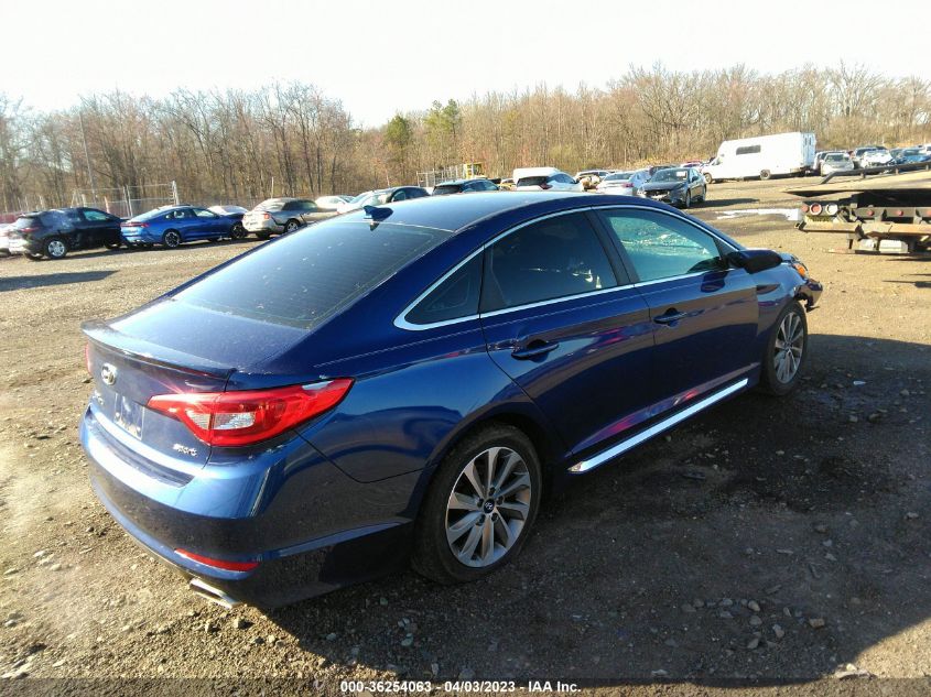 2015 HYUNDAI SONATA 2.4L SPORT - 5NPE34AF2FH248186