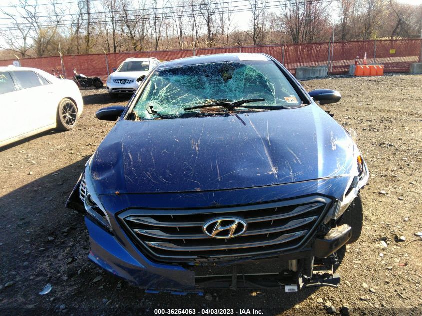 2015 HYUNDAI SONATA 2.4L SPORT - 5NPE34AF2FH248186