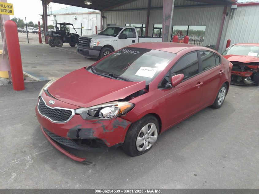 2016 KIA FORTE LX - KNAFK4A67G5595390
