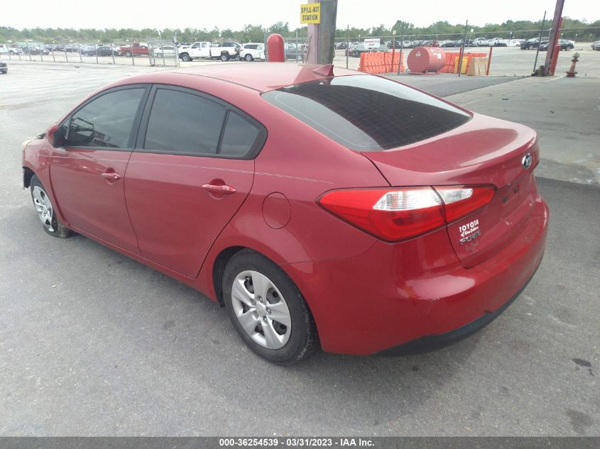 2016 KIA FORTE LX - KNAFK4A67G5595390