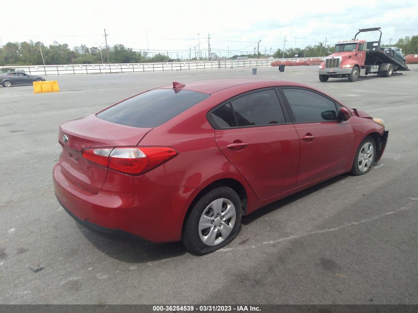 2016 KIA FORTE LX - KNAFK4A67G5595390