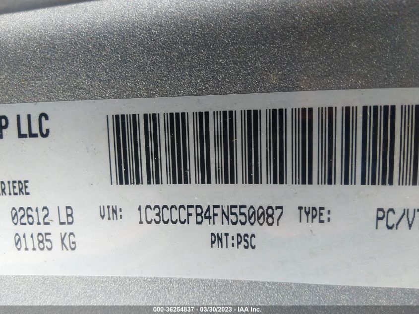 2015 CHRYSLER 200 LX - 1C3CCCFB4FN550087