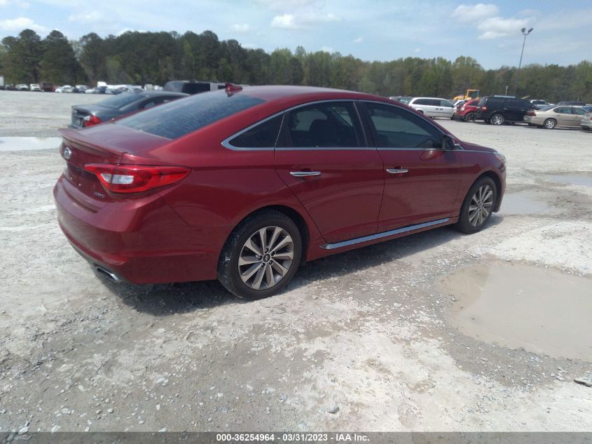 2015 HYUNDAI SONATA 2.4L SPORT - 5NPE34AF2FH078542