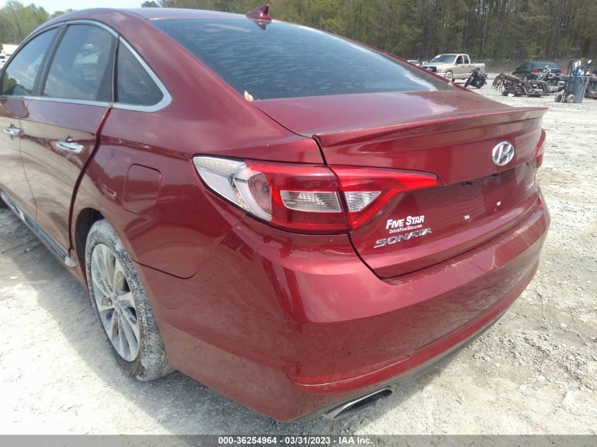 2015 HYUNDAI SONATA 2.4L SPORT - 5NPE34AF2FH078542