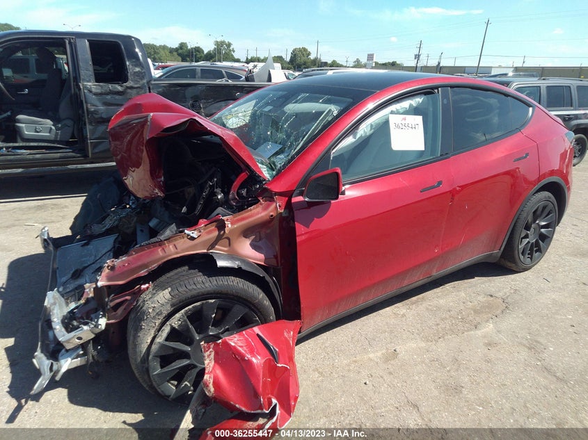 VIN 7SAYGAEE9PF583675 2023 TESLA MODEL Y LONG RANGE