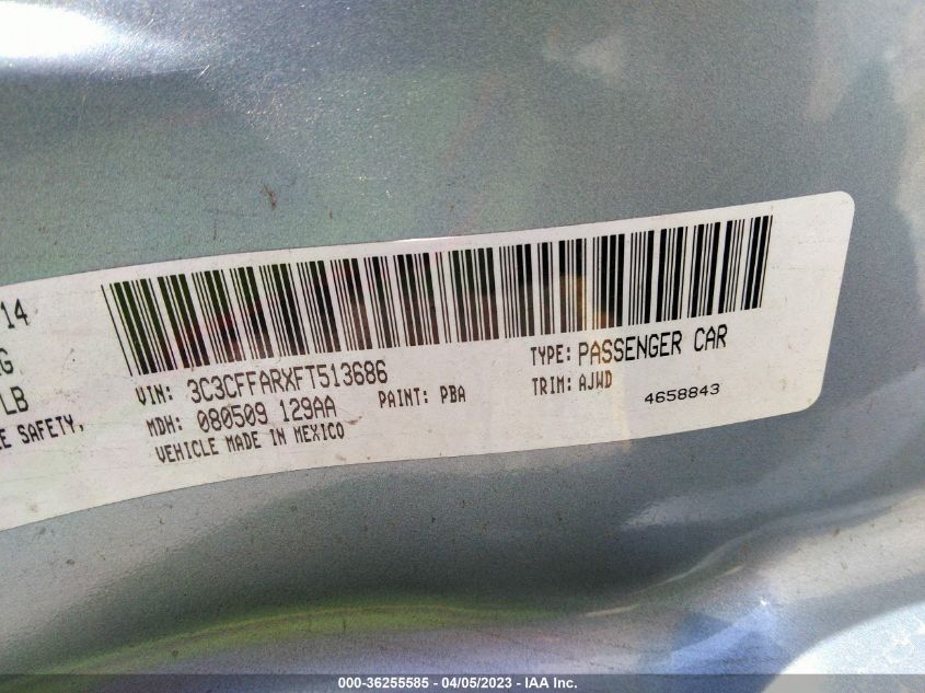 2015 FIAT 500 POP - 3C3CFFARXFT513686
