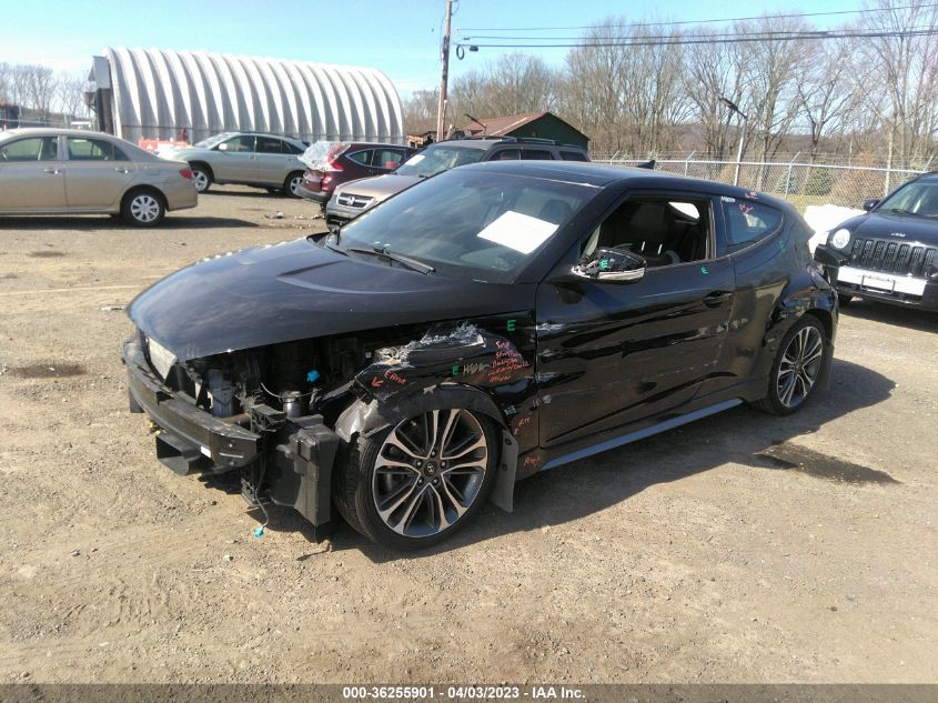 2017 HYUNDAI VELOSTER TURBO - KMHTC6AE4HU308564