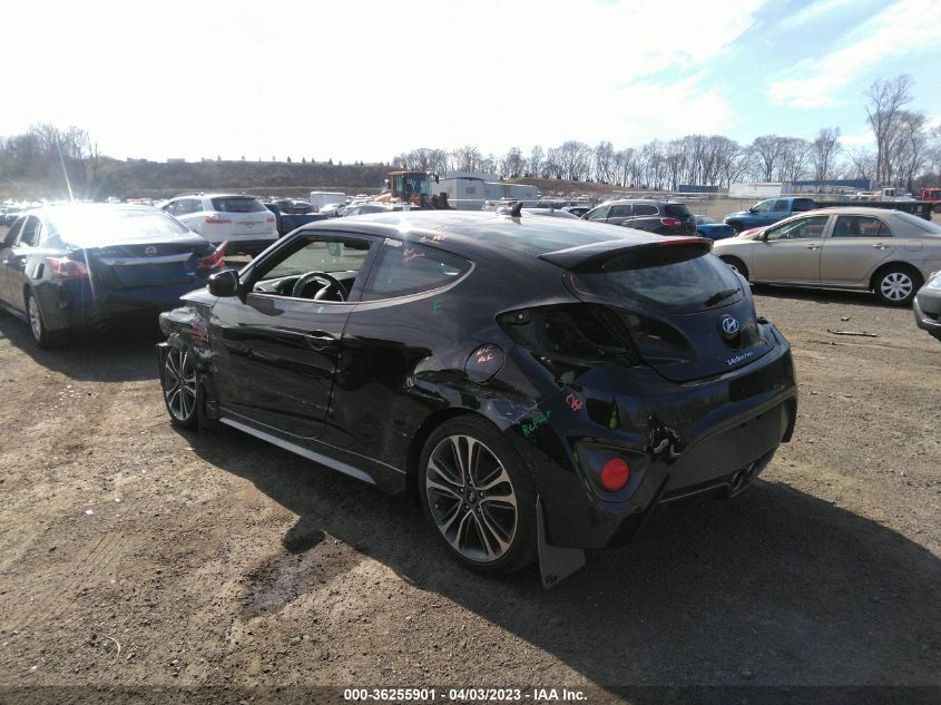 2017 HYUNDAI VELOSTER TURBO - KMHTC6AE4HU308564