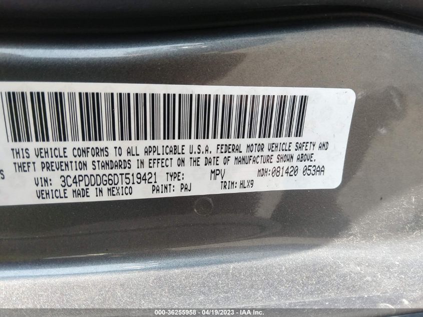 2013 DODGE JOURNEY CREW - 3C4PDDDG6DT519421