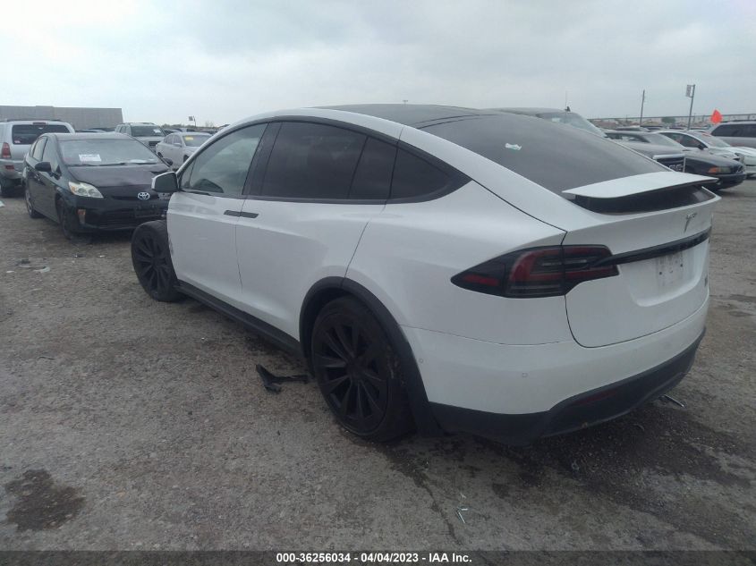 2022 TESLA MODEL X PLAID - 7SAXCBE66NF339243