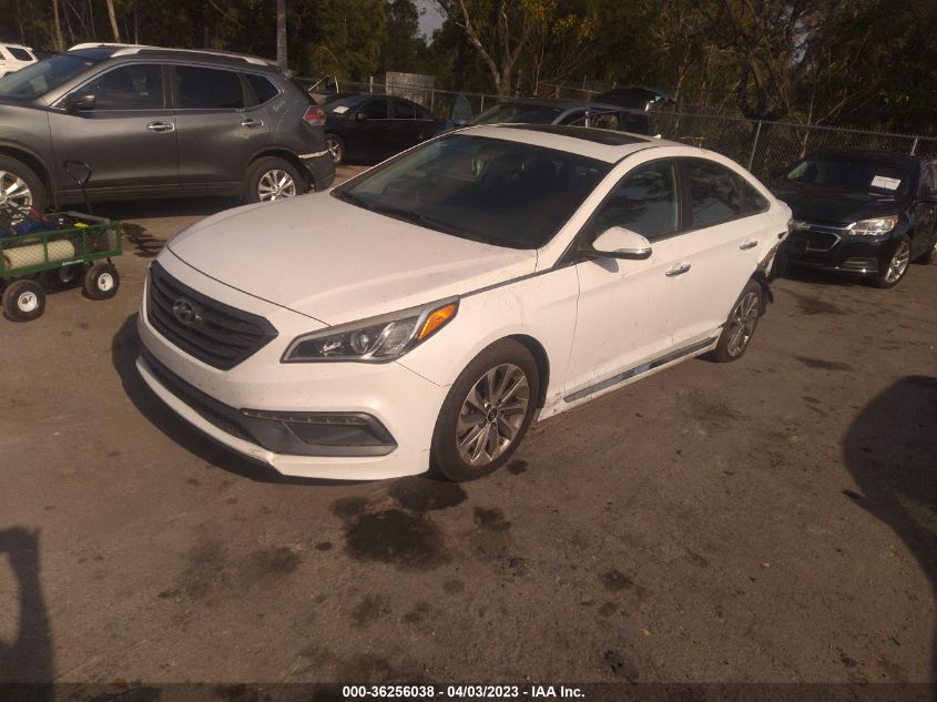 2016 HYUNDAI SONATA 2.4L SPORT - 5NPE34AFXGH379089