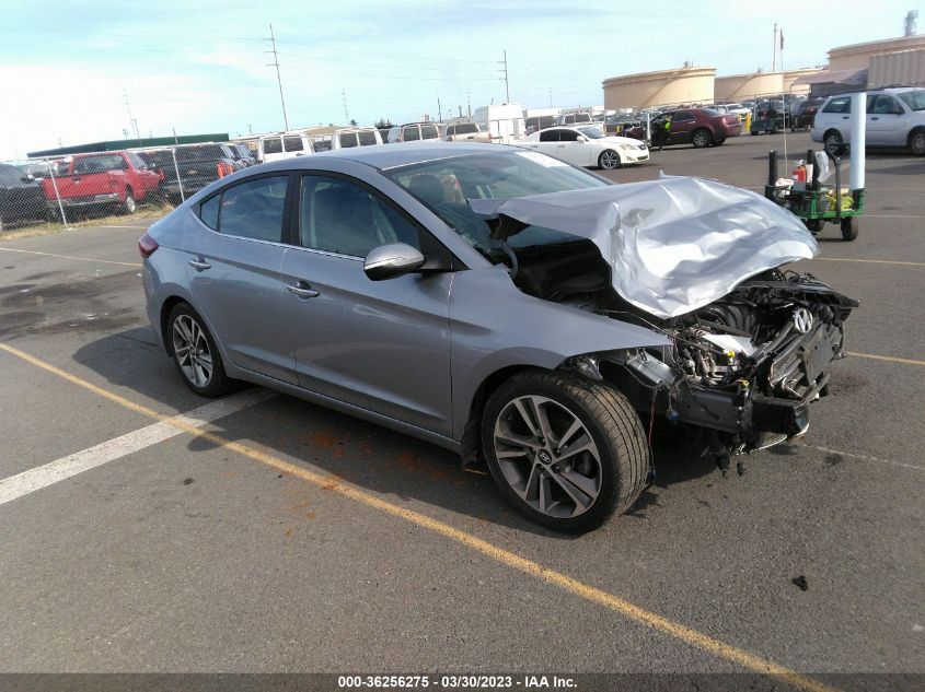 2017 HYUNDAI ELANTRA LIMITED - 5NPD84LF4HH186108