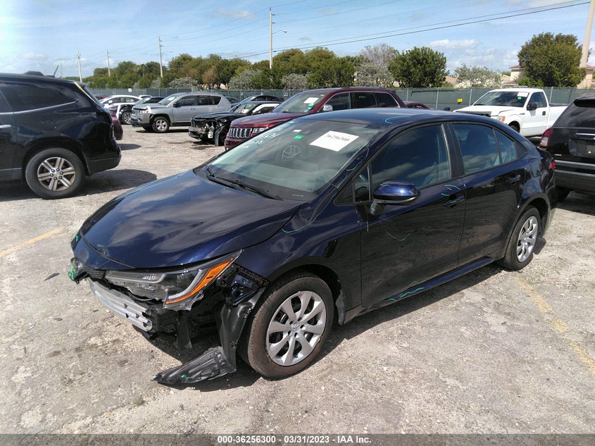 VIN 5YFEPMAE1MP266674 2021 TOYOTA COROLLA LE