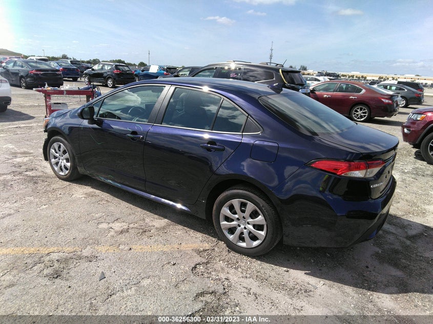 VIN 5YFEPMAE1MP266674 2021 TOYOTA COROLLA LE