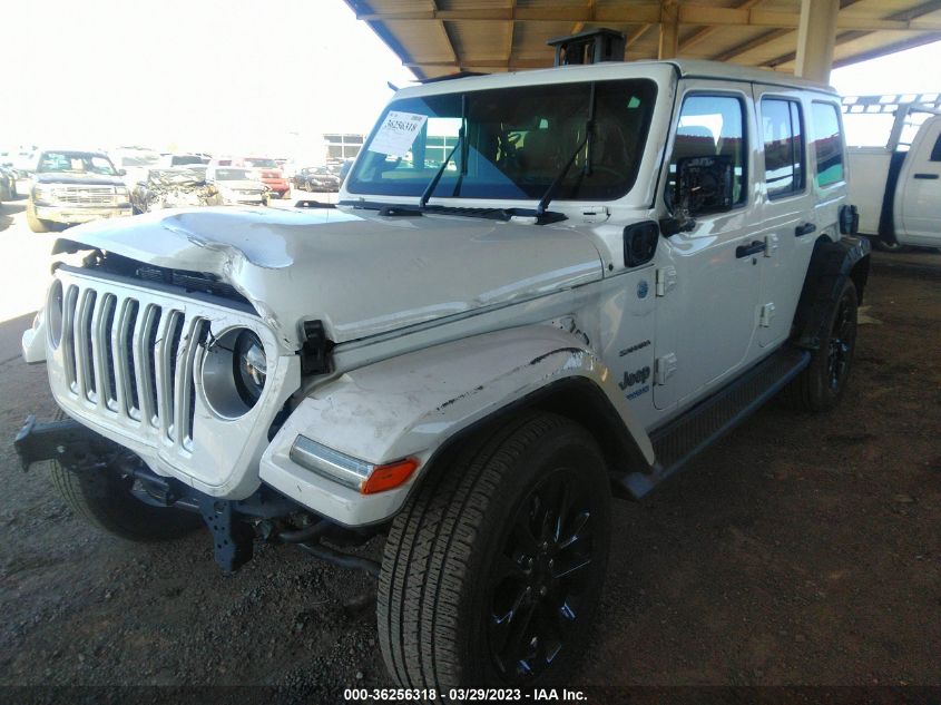 2021 JEEP WRANGLER 4XE UNLIMITED SAHARA 1C4JJXP67MW800785