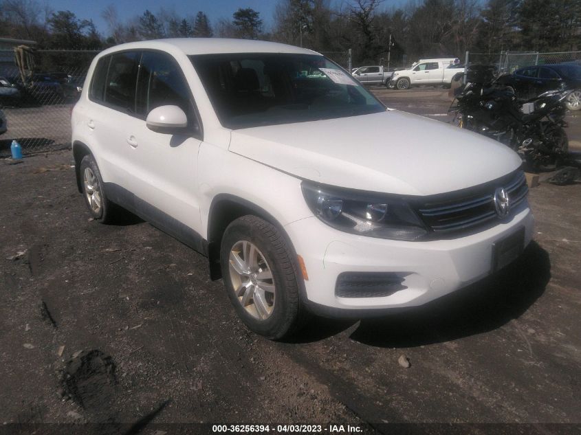 2013 VOLKSWAGEN TIGUAN S - WVGBV3AX8DW586257