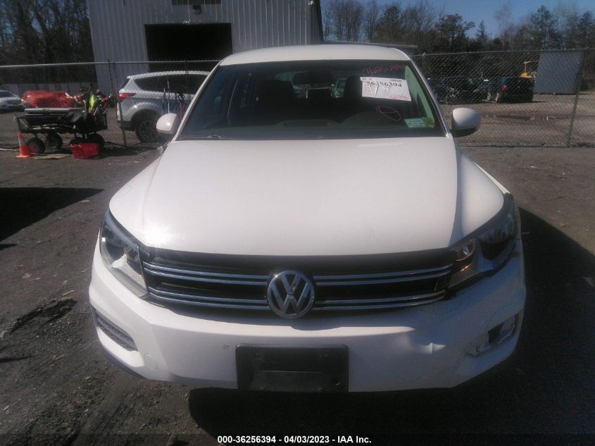 2013 VOLKSWAGEN TIGUAN S - WVGBV3AX8DW586257