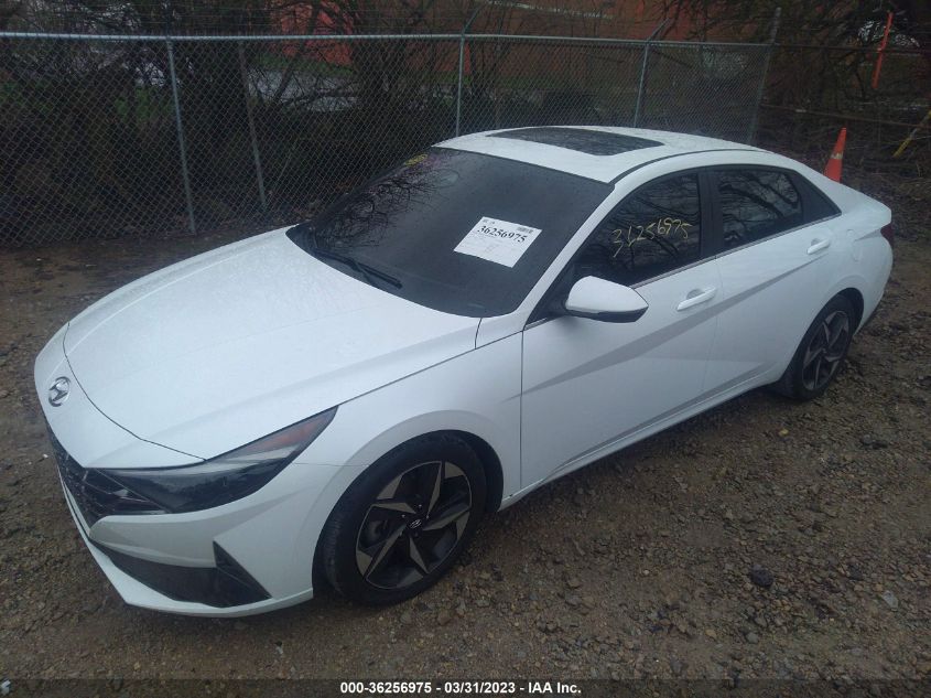 2021 HYUNDAI ELANTRA LIMITED - 5NPLP4AG5MH028476