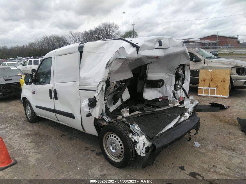 2015 RAM PROMASTER CITY CARGO VAN TRADESMAN ZFBERFAT2F6198774