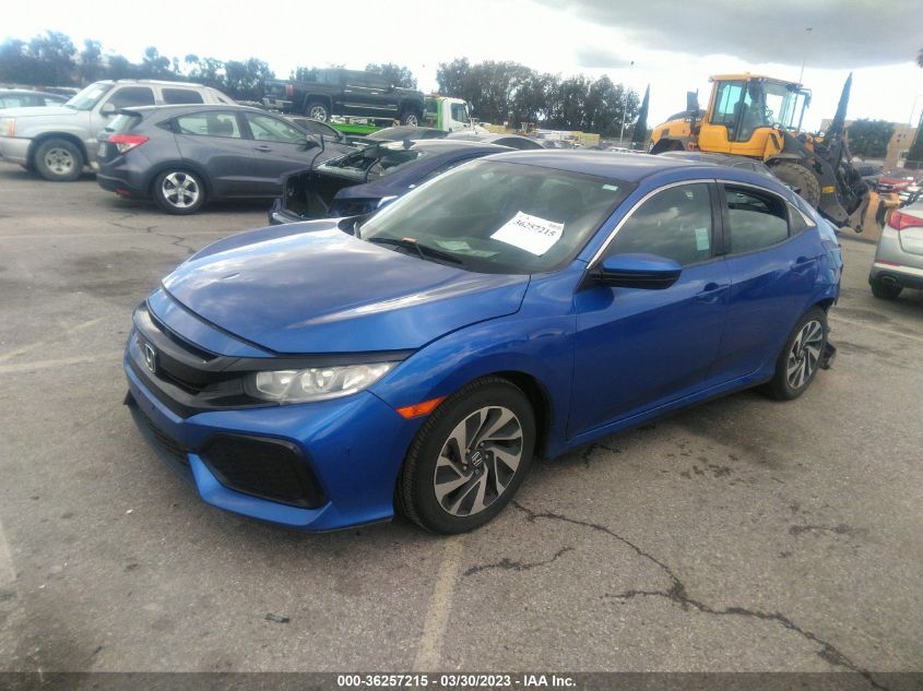 2017 HONDA CIVIC HATCHBACK LX - SHHFK7H21HU405377