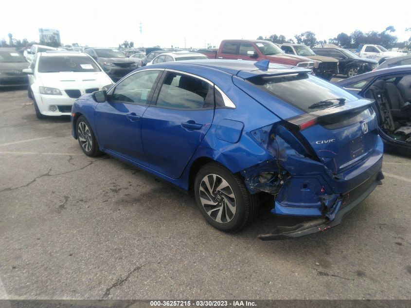 2017 HONDA CIVIC HATCHBACK LX - SHHFK7H21HU405377