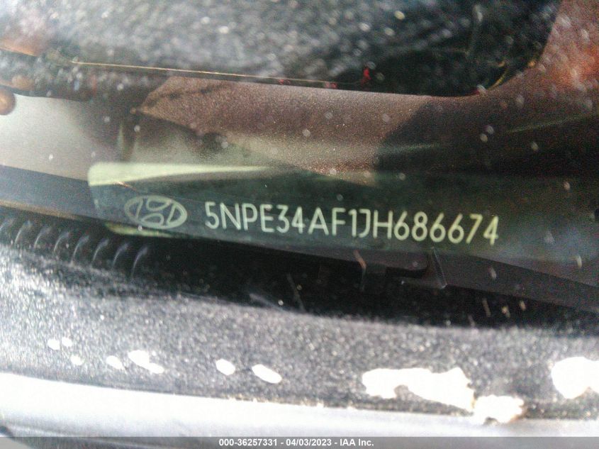 2018 HYUNDAI SONATA SEL - 5NPE34AF1JH686674