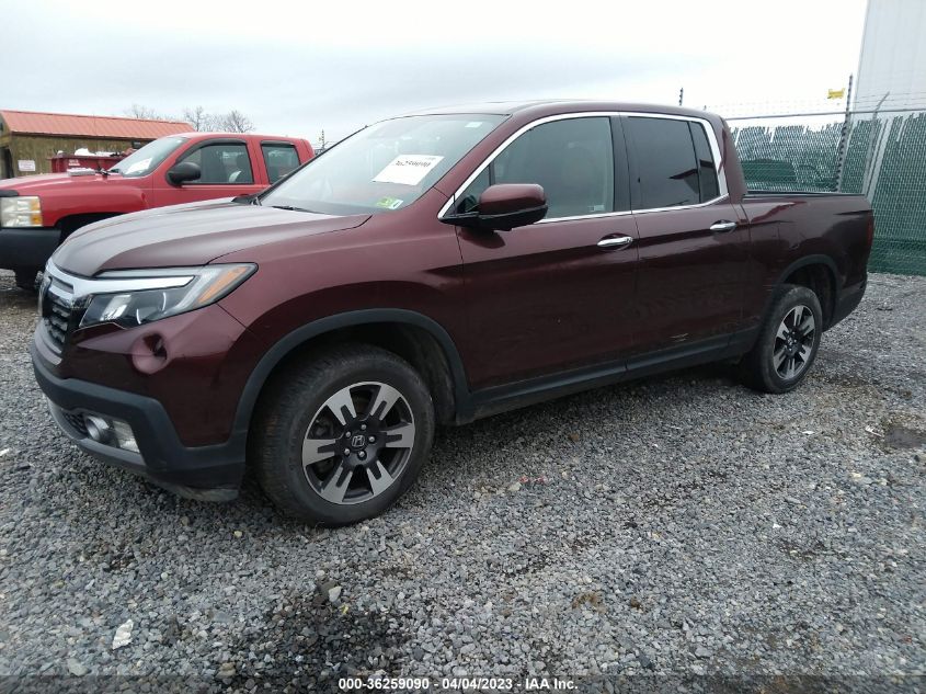 2019 HONDA RIDGELINE RTL-E - 5FPYK3F75KB032585