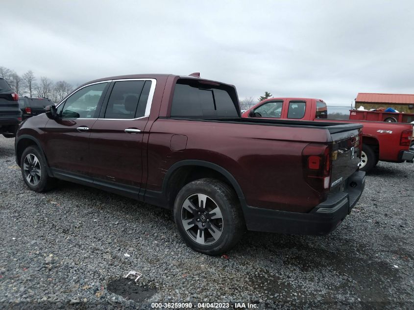 2019 HONDA RIDGELINE RTL-E - 5FPYK3F75KB032585