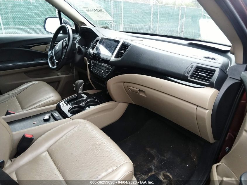 2019 HONDA RIDGELINE RTL-E - 5FPYK3F75KB032585