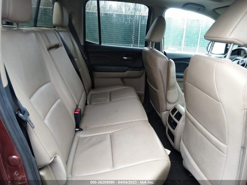 2019 HONDA RIDGELINE RTL-E - 5FPYK3F75KB032585