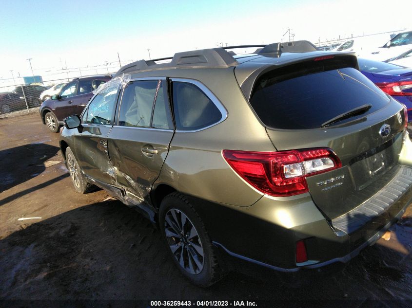 2017 SUBARU OUTBACK LIMITED - 4S4BSANC3H3263536