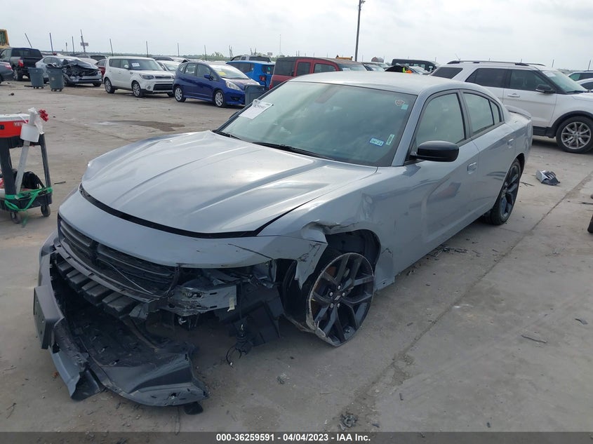 VIN 2C3CDXBG2NH129885 2022 DODGE CHARGER SXT